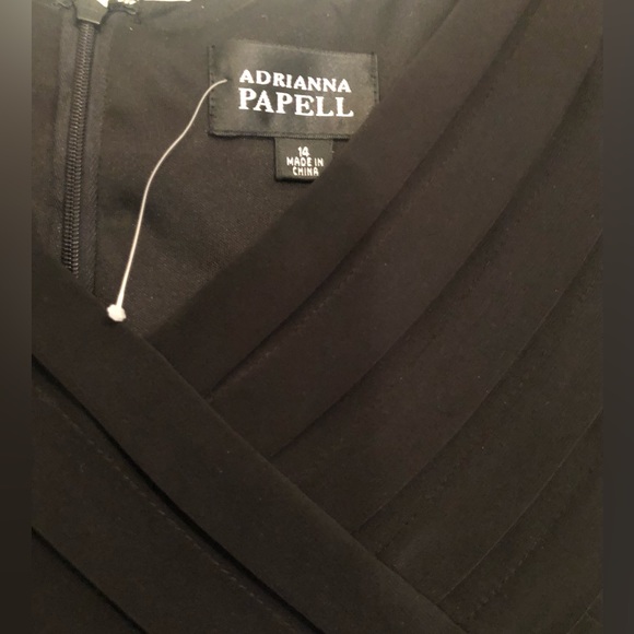 NEW Adrianna Papell Little Black Dress Size 14 - Picture 4 of 7